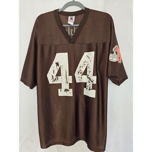 NFL Players Cleveland Browns #44 Suggs Football Jersey Men's L/G Brown Orange